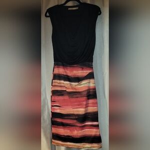 * * Karen Millen sleeveless orange sunset inspired skirt